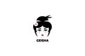 Geisha vector logo EPS 10 file